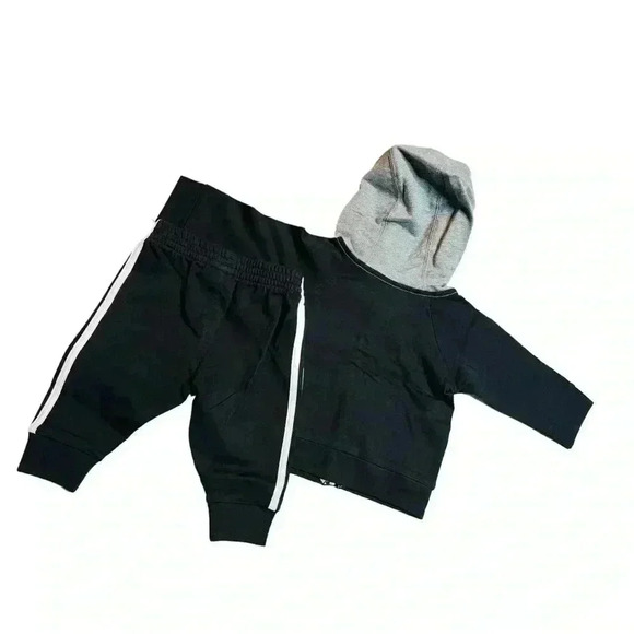 Baby Boys Adidas Color Block Long Sleeve Jacket and Pants Set, Size 3 Months - Picture 4 of 6